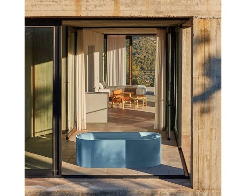 BetteLux Oval Silhouette Ванна отдельностоящая овальная 180x80x45 см, цвет: blue satin. B601-901,  3466-418 CFXXS