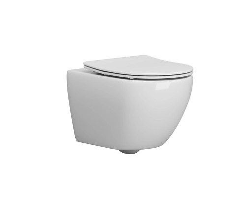 Унитаз подвесной Grossman GR-4457SQ, с микролифтом, белый глянец