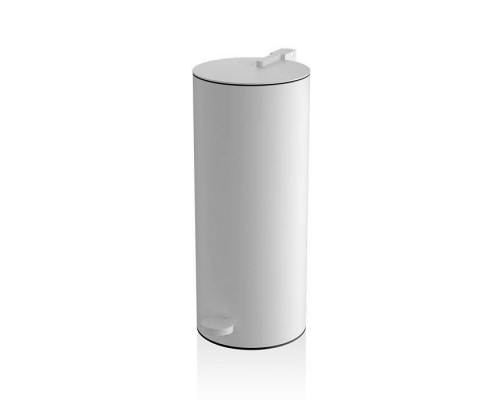 Decor Walther Bin 3 Ведро 14.5xh33.5см, с педалью и крышкой, напольое, цвет: белый матовый. 0612750