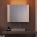 Burgbad RL40 Зеркальный шкаф 140х15х80см., 2 зеркальные двери с обоих сторон, подсветка, 4 стеклянные полки, Smart-Home-System, 2 розетки. SPQY140