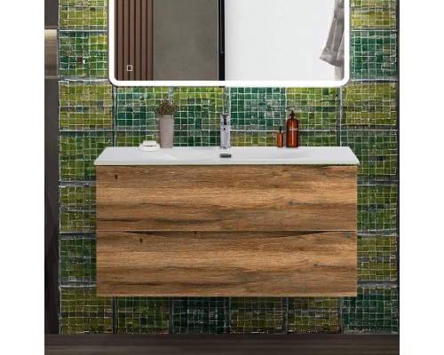 Тумба под раковину BelBagno Marino-cer-n 100 подвесная, rovere rustico
