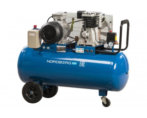 Компрессор поршневой с ременным приводом, объем 100 л NORDBERG ECO NCE100/520