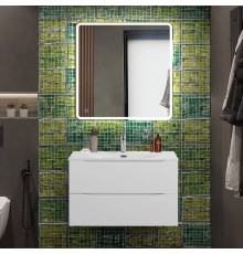 Мебель для ванной комнаты BelBagno Marino-cer-n 80 подвесная, bianco lucido