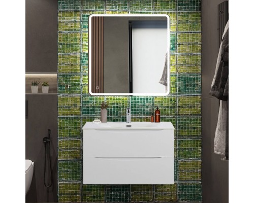 Мебель для ванной комнаты BelBagno Marino-cer-n 80 подвесная, bianco lucido Мебель для ванной комнаты BelBagno Marino-cer-n 80 подвесная, bianco lucido