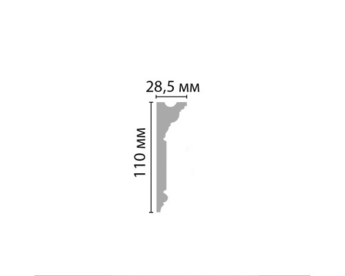 Молдинг гладкий DECOMASTER D225ДМ (110*29*2000мм)