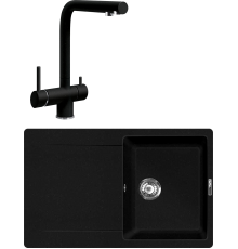 Комплект Мойка кухонная Lava L4.LAV lava + Смеситель SG14 LAV lava