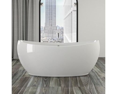 Knief Venice Ванна отдельностоящая 180х83,5х74,5см., с щелевым переливом, с экраном, без слива-перелива, цвет: белый. 0100-283-06