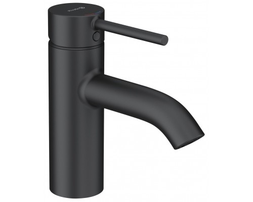 Kludi 38 266 3976 Bozz Смеситель для раковины 75 мм, PushOpen, черный мат 382663976