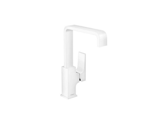 Hansgrohe Metropol Смеситель для раковины 230, на 1 отв, с донным клапаном, излив 165мм, цвет: белый матовый. 32511700 Hansgrohe Metropol Смеситель для раковины 230, на 1 отв, с донным клапаном, излив 165мм, цвет: белый матовый. 32511700