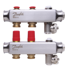 Комплект коллекторов Danfoss SSM-2 для 2 контуров. 088U0802