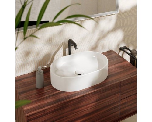 Hansgrohe Xuniva U Раковина-чаша 55х40см., без отв., накладная, без перелива, цвет: белый. 60166450 Hansgrohe Xuniva U Раковина-чаша 55х40см., без отв., накладная, без перелива, цвет: белый. 60166450