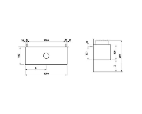Laufen Boutique Тумба под раковину 120x50x43см., подвесная, 1 ящик, цвет: темный дуб. 4.0905.0.150.251.1 Laufen Boutique Тумба под раковину 120x50x43см., подвесная, 1 ящик, цвет: темный дуб. 4.0905.0.150.251.1