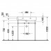 Duravit Vero Консоль металлическая 70x47см, с раковиной на 1 отв, напольная, цвет: белый/хром. 0030751000,  0454700800