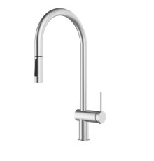 AQM9901BN Cucina Смеситель для кухни с выдвижным U-образным изливом,никель шлифованный AQM9901BN