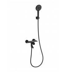 Смеситель для ванны с душем Wonzon   Woghand WW-FE05L221-MB, матовый черный