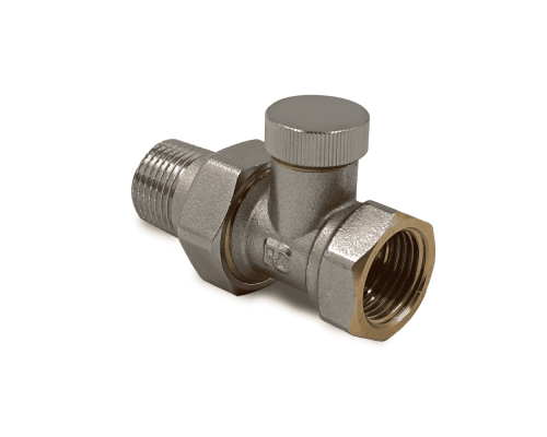 Запорный клапан Primoclima Armature прямой 1/2 никелированный PC1212RS