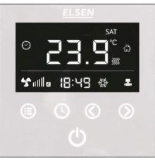 Терморегулятор Elsen EKA.01.02W для принудительной конвекции, белый
