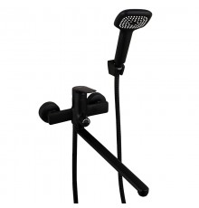 Смеситель с длинным изливом для ванны Melodia della vita Waltz MDV30141bk черный
