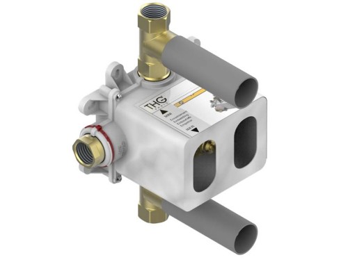 THG Термостат  3/4 - 60 л/мин с восковым картриджем и коробкой для встраивания, с двумя запорными вентилями. G00-A00-5400AE