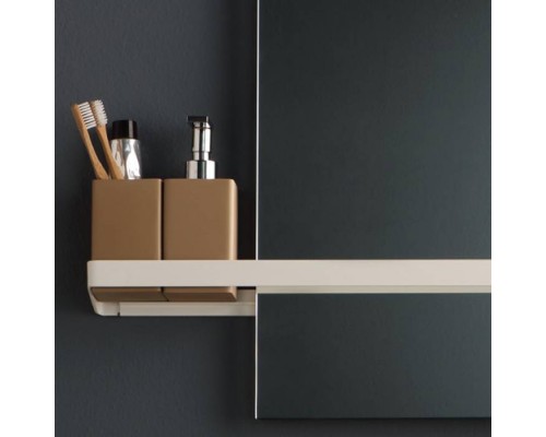 Bertocci Fly Релинг 96 см для зеркала и аксессуаров из композита, подвесной, цвет: белый матовый. 149 1516 0200