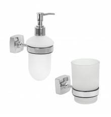 Набор Стакан Fixsen Kvadro FX-61306 + Дозатор FX-61312