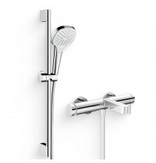 Душевой комплект Смеситель Hansgrohe Finoris 76420000 хром + Гарнитур Croma Select E Vario 26582400