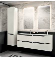 Oasis Profilo Композиция №19 Комплект мебели 140х38х h205см., подвесной, цвет: белый матовый/Хром.