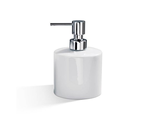 Decor Walther DW 520 Дозатор для мыла, настольный, фарфор, цвет: белый / хром. 0844100 Decor Walther DW 520 Дозатор для мыла, настольный, фарфор, цвет: белый / хром. 0844100