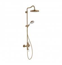 Axor Montreux Showerpipe Душевая стойка, верхний душ 24.5см., со смесителем термостатическим, ручный душем, цвет: бронза. 16572140