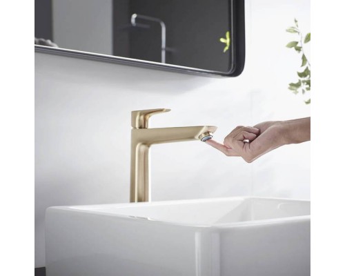 Hansgrohe Talis E Смеситель для раковины, 1 отв., без донного клапана, цвет: шлифованная бронза. 71717140