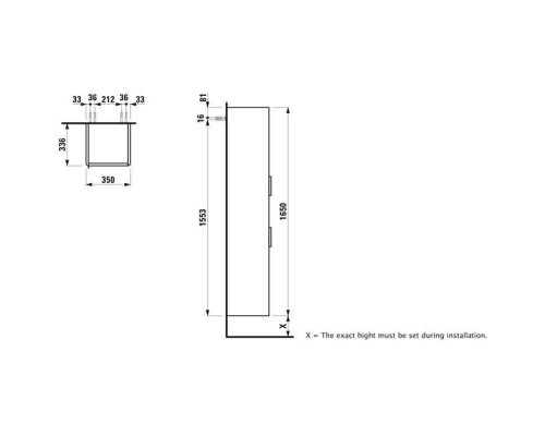 Laufen Base Высокий шкаф 35x33.5x165см., 2 дверцы, петли справа, 1 открытая полка, 4 стеклянные полки, дизайн совпадает со шкафами под раковину, цвет: белый глянцевый . 4.0269.2.110.261.1 Laufen Base Высокий шкаф 35x33.5x165см., 2 дверцы, петли справа, 1 открытая полка, 4 стеклянные полки, дизайн совпадает со шкафами под раковину, цвет: белый глянцевый . 4.0269.2.110.261.1