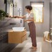 Hansgrohe Rebris E Смеситель для раковины, настенный, цвет: черный матовый. 72568670