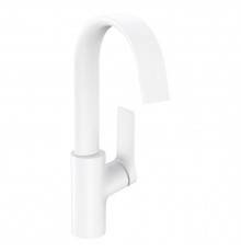 Hansgrohe Vivenis Смеситель для раковины, на 1 отв., с поворотным изливом, с донным клапаном, цвет: белый матовый. 75030700