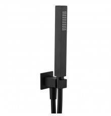Plumberia Selection TAG Душевой гарнитур, ручной, с держателем, 1 режим, шланг PVC 150см., цвет: черный матовый. HST3108NO