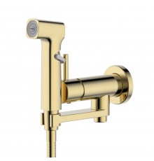 Гигиенический душ AQUATEK Ника AQ1819BG со смесителем, С ВНУТРЕННЕЙ ЧАСТЬЮ, золото шлифованное