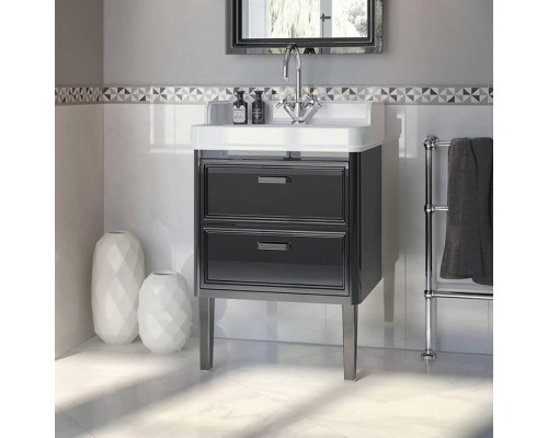 Kerama Marazzi Pompei Раковина 80х50х26.5см., подвесная, мебельная, 1 отв., с переливом, цвет: белый глянцевый. PO.wb.80