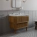 DevonDevon Metropolitan Essenc Тумба под раковину из дуба 88.5х95 см, стол. BIANCO CARRARA, рак. SWINDON на 3 отв белая , ножки хром, цвет: ROVERE. MET_ESSMT_MCACRBI*3