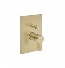 Gessi Inverso Rigato Смеситель для ванны/душа, настенный, цвет: Brass Brushed PVD. 73579#727