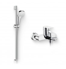 Душевой комплект Смеситель Hansgrohe Metris 31480000 + Гарнитур Croma Select E Multi 26590400
