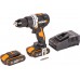 Дрель-шуруповерт ударная аккумуляторная WORX WX352, 60Нм, 20В, бесщеточная, 2Ач x2, ЗУ 2А, кейс