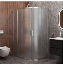 Душевой уголок Cezares Molveno RH 2 120+100 P Cr, 120х100 см, профиль хром, стекло рифленое