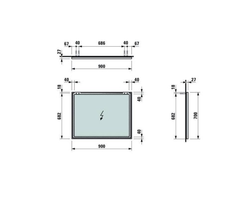 Laufen Frame 25 Зеркало 900x25x700 мм, с алюминиевой рамой. 4.4740.5.900.144.1 Laufen Frame 25 Зеркало 900x25x700 мм, с алюминиевой рамой. 4.4740.5.900.144.1