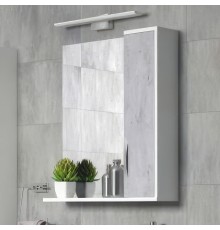 Зеркало Corozo Чикаго 65 R, бетон