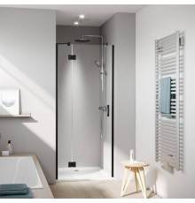 Kermi LIGA Дверь в нишу LI SFL 90x200см., Schwarz Soft+прозрачное стекло с Kermiclean, цвет: черный. LI SFL 09020 3PK