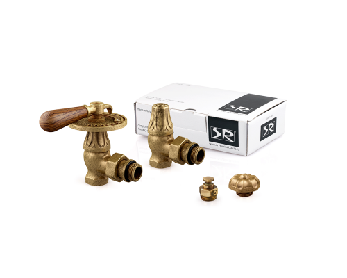 Комплект угловых вентилей SR Rubinetterie серия Belle Epoque 1/2 бронза K310-1500Z000