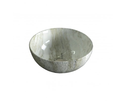 Накладная раковина GID Esfera Mnc487 32 под глянцевый камень, круглая, фаянс