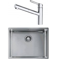 Комплект Мойка Franke Box BXX 210-54 нержавеющая сталь + Смеситель Orbit 115.0623.055 хром