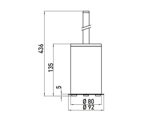 EMCO System2 Туалетный ершик, напольный, цвет: хром. 3515 001 01 EMCO System2 Туалетный ершик, напольный, цвет: хром. 3515 001 01