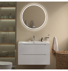 Мебель для ванной комнаты BelBagno Etna 80 bianco lucido, раковина BB-8099-80