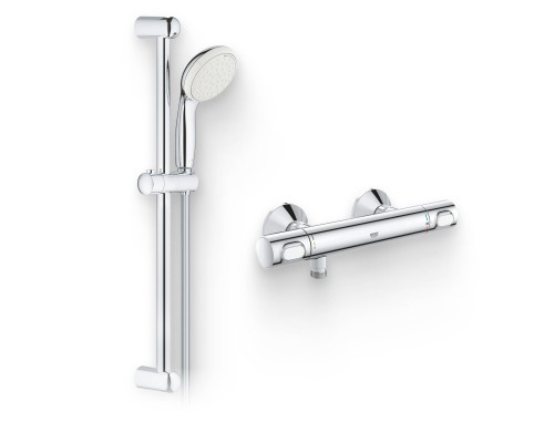 Душевой комплект Термостат Grohe Grohtherm 34793000 для душа + Гарнитур Tempesta New 27598001 Душевой комплект Термостат Grohe Grohtherm 34793000 для душа + Гарнитур Tempesta New 27598001